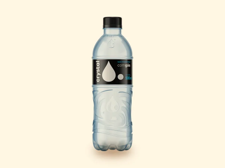 Água Crystal com gás 500 ml do Sabor de Mãe, bebidas